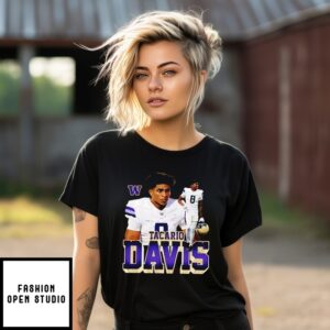 Tacario Davis Washington Huskies Player Collage T-Shirt