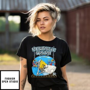 Terminally Online Skeleton Love These Hiking Videos T-Shirt