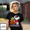 Texas Rangers Snoopy Woodstock Pumpkin Halloween T-Shirt