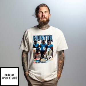 Travis Hunter Jacksonville Jaguars No 12 Comic Art T-Shirt