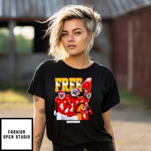 Travis Kelce Free 4 Football T-Shirt