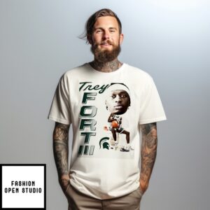 Trey Fort Iii Michigan State Spartans Ncaa Caricature T-Shirt