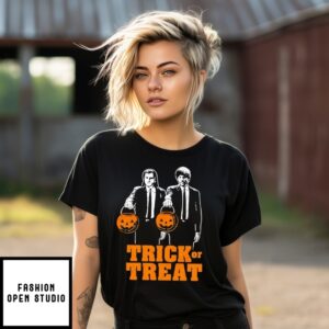 Trick Or Treat Halloween Fiction 2025 T-Shirt