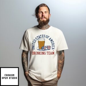Usa Drinking Golf Team Beer T-Shirt