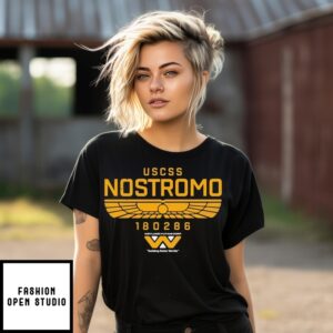 Uscss Nostromo Weyland Yutani Logo Alien Spaceship T-Shirt