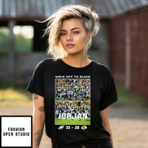 Walk-Off Fg Block Jordan Eagles 33-26 Rams Score T-Shirt