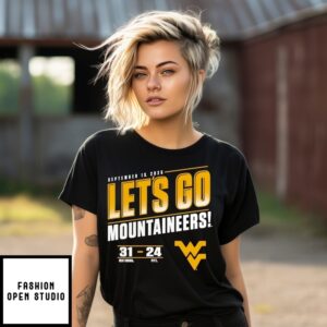 West Virginia Mountaineers Vs Pitt Panthers 2025 Score T-Shirt