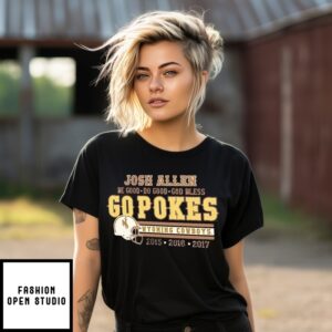 Wyoming Cowboys Josh Allen Be Good Do Good God Bless Go Pokes T-Shirt