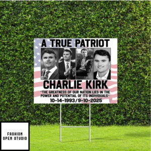 Yard Sign With Stake Justice For Charlie