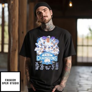 2025 National League Champions Los Angeles Dodgers Signature T-Shirt