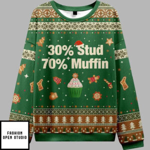 30％ Stud 70％ Muffin Ugly Christmas Sweater