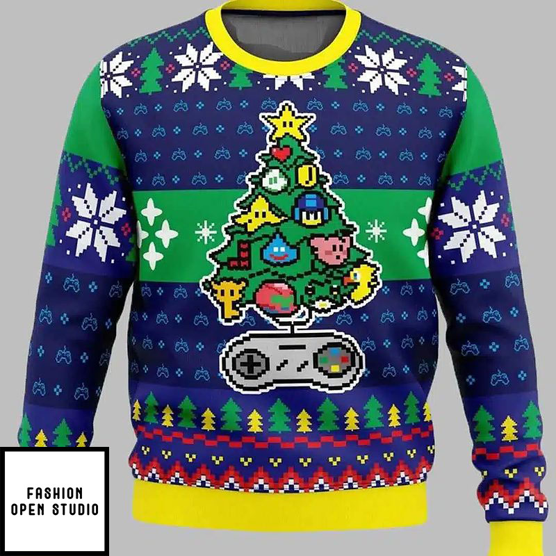 A Classic Gamer Christmas Ugly Christmas Sweater