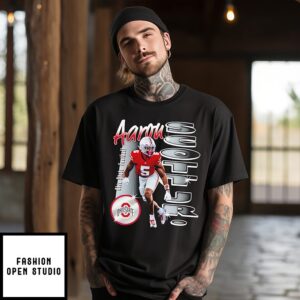 Aaron Scott Jr Ohio State Buckeyes Portrait T-Shirt