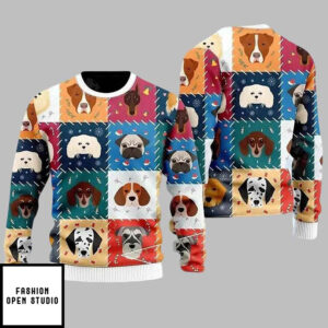 Adorable Dogs And Puppies Ugly Christmas Sweater