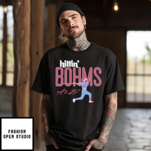 Alec Bohm Hittin’ Bohms Philadelphia Phillies Signature Art T-Shirt