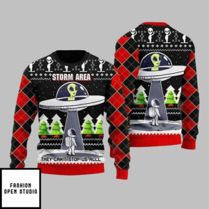 Alien Astronaut Ugly Christmas Sweater