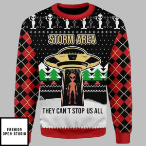 Alien Storm Area They Can’t Stop US All Ugly Christmas Sweater