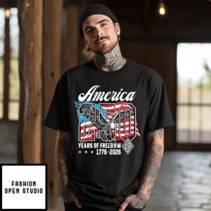 America 250 Years Of Freedom 1776 2026 Vintage T-Shirt