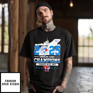 American League Champions 2025 Toronto Blue Jays Skyline T-Shirt