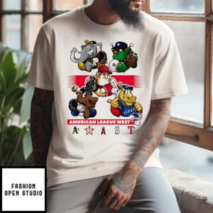 Athletics Houston Astros La Angels Seattle Mariners Texas Rangers American League West T-Shirt