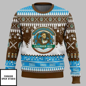 Augustiner Brau German Beer Ugly Christmas Sweater