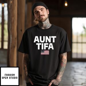 Aunt Tifa American Flag T-Shirt