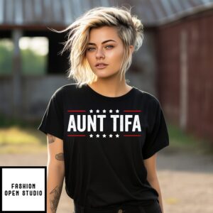 Aunt Tifa Fight Fascists T-Shirt