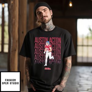 Austin Acton Ole Miss Rebels Illustrated T-Shirt