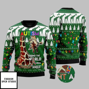 Autism Seeing The World From A Different Angle Ugly Christmas Sweater