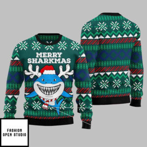 Baby Shark Merry Sharkmas Ugly Christmas Sweater