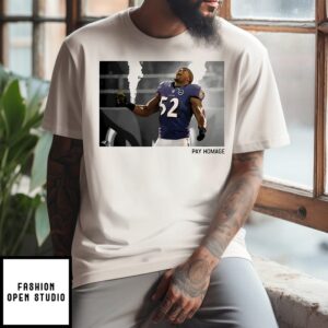 Baltimore Ravens Ray Lewis Homage Ash T-Shirt