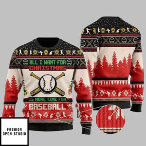 Baseball Ugly Christmas Sweater