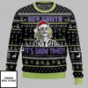 Beetlejuice Hey Santa It’s Snow Time Christmas Ugly Sweater