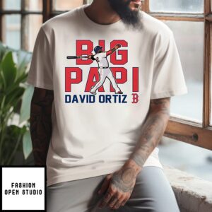 Big Papi David Ortiz Boston Red Sox Cooperstown Player T-Shirt