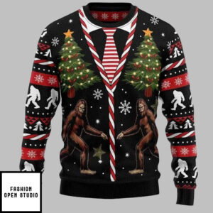 Bigfoot Ugly Christmas Sweater