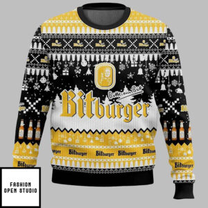 Bitburger German Beer Ugly Christmas Sweater