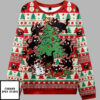 Black Cats Destroying Christmas Tree Ugly Christmas Sweater