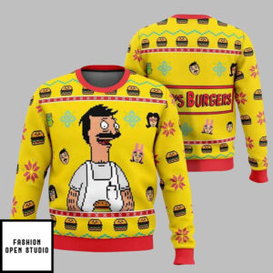 Bob Belcher Bob Burgers Ugly Christmas Sweater