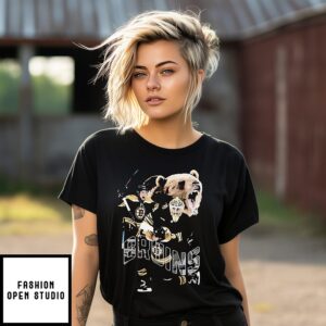 Boston Bruins Ice Hockey Bear With Player T-Shirt