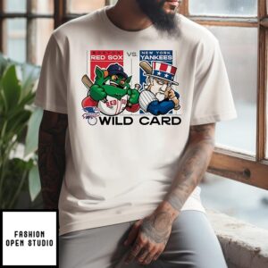 Boston Red Sox Vs New York Yankees 2025 Mlb Wild Card Matchup Mascot T-Shirt