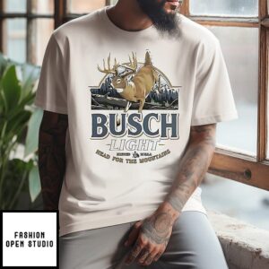 Busch Light Head For The Mountains Vintage T-Shirt