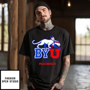 Byu Be A Peacemaker Logo T-Shirt