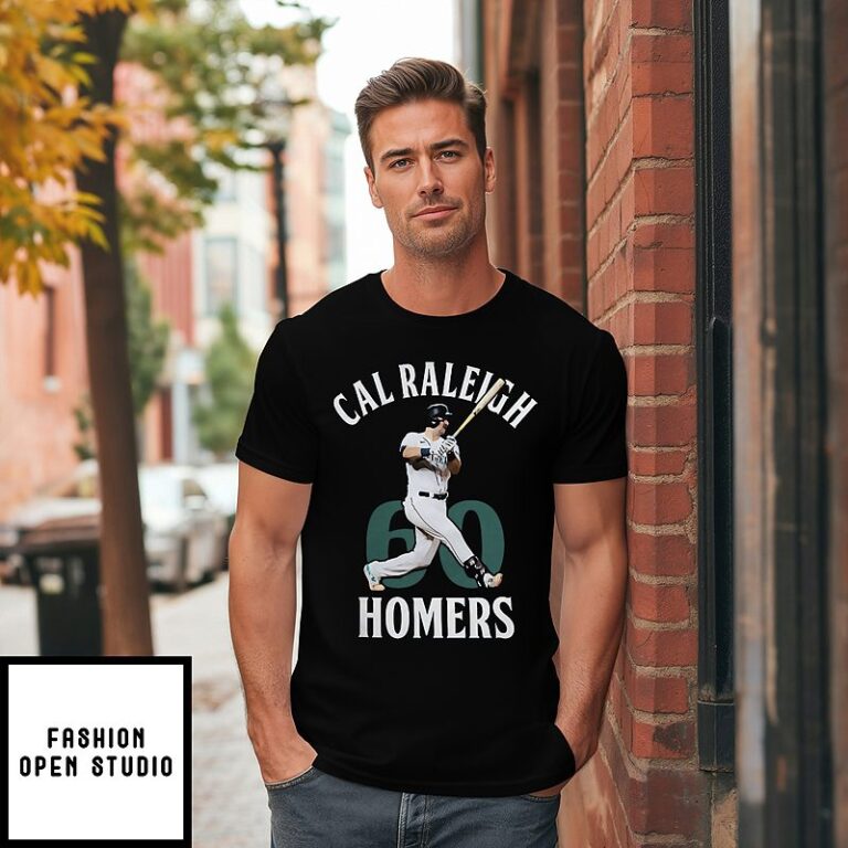 Cal Raleigh 60 Home Runs Seattle Mariners 2025 Al West Champions T-Shirt