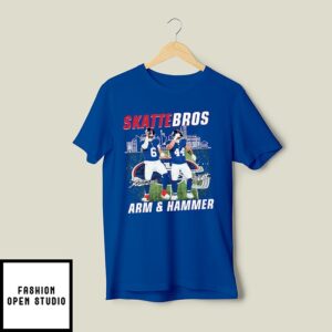 Cam Skattebo And Jaxson Dart Skattebros Arm & Hammer Graphict T-Shirt