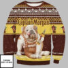 Captain Morgan Bulldog Ugly Christmas Sweater