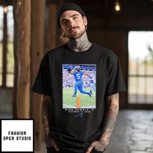 Carolina Panthers Rico Dowdle 2025 NFL Flash Features Week 6 T-Shirt
