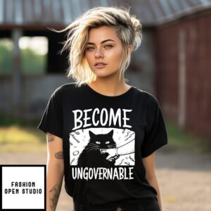 Cat Biting Arm Become Ungovernable T-Shirt