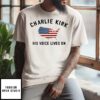 Charlie Kirk His Voice Lives On Printed Casual T-Shirt
