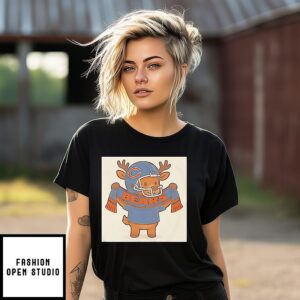 Chicago Bears Reindeer Cute Christmas 2025 T-Shirt