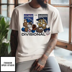 Chicago Cubs Vs Milwaukee Brewers 2025 Mlb Divisional T-Shirt